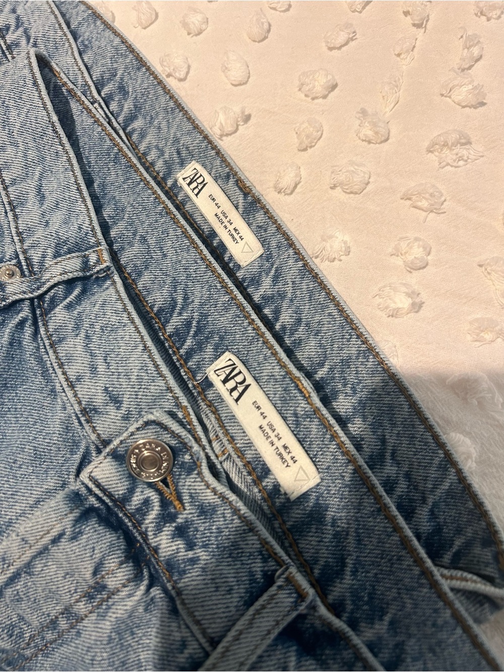 Bundle 2 Zara Light Blue Women's Jeans - Classic Denim
